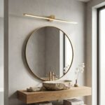 Badrum vägg LED-lampa SWE045-1W 80 cm GOLD - Bild 11