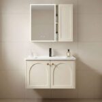 Badrumsmöbelset med tvättställ Denver 60 cm Beige