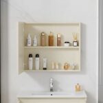 Badrumsmöbelset med tvättställ Astor 60 cm Beige - Bild 3
