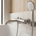 Badkarsblandare Rivo Borstad nickel - Bild 5