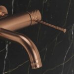 Badkarsblandare Lungo Diamond Borstad koppar - Bild 3