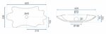 Handfat REA Sea Infinity Guld/Vit + Bottenventil - Bild 6