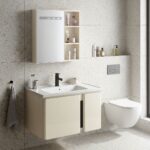 Badrumsmöbelset med tvättställ Tula 60 cm Beige - Bild 3