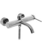 Badkarsblandare SPOT Borstad Nickel - Bild 2