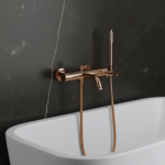 Badkarsblandare Lungo Diamond Kopparfärgad - Bild 4