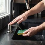 Dispenser för vätska i handfatet LON Borstad nickel - Bild 2