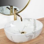 Ovanpåliggande tvättställ Amelia Marmo Blank - Bild 2