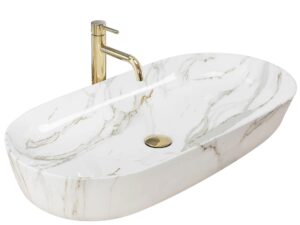Ovanpåliggande tvättställ REA CLEO 81 Aiax Shiny