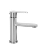 Låg tvättställsblandare Arcos Borstad nickel