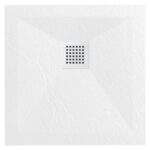Stone Tray duschkar i mineralkomposit Vit 90 x 90 x 2,5 cm