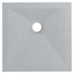 Stone Tray F duschkar 80 × 80 cm – ljusgrå - Bild 2