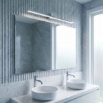 Badrum vägg LED-lampa SWE042-1W 80 cm Krom - Bild 2