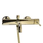 Badkarsblandare Lungo Diamond guld - Bild 5
