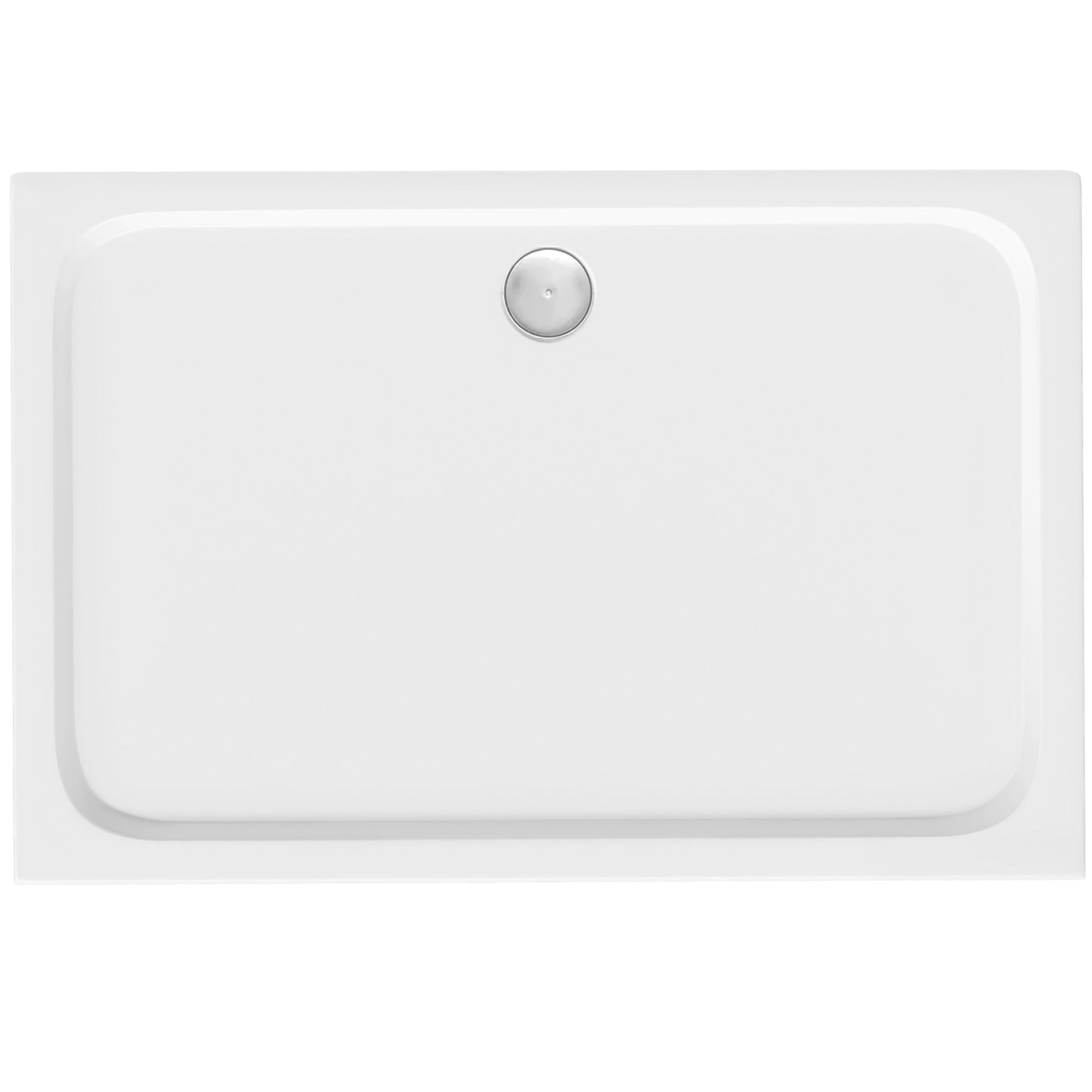 62e11e3d52388d24b8548595b6901b38.jpg Akrylfat till dusch Belmond vit 80x100 Krom - Bild 1