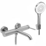 Badkarsblandare Rivo Borstad nickel