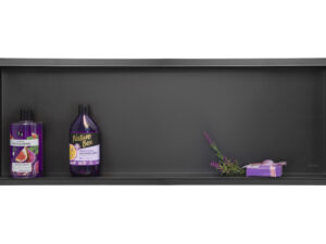 WALL-BOX No Rim Svart - Inbyggnadshylla ramlös Svart 90x30x7 cm