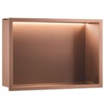 Badrumsnischhylla LED 30x45 Brush Copper - Bild 10