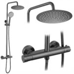 Duschset utan pip med termostat Lungo Titan - Bild 10