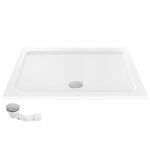 Akrylatbalja för dusch Belmond vit 90x90 Krom - Bild 4