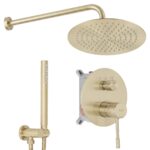 Inbyggt duschset Lungo Diamond Borstad guld + BOX - Bild 7