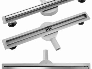 Linjegolvbrunn Neo Slim Pro Borstat Rostfritt Stål 90