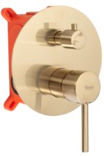 Inbyggt duschset Lungo Borstad Guld + BOX - Bild 3