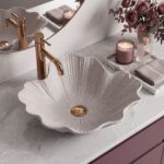 Bänktvättställ Rea Flower Beige - Bild 5