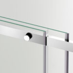 Duschdörr skjutbar Porta - Krom 100 cm - Bild 5