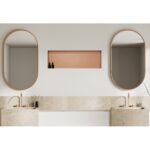 Wall Box No Rim – infälld badrumshylla utan fläns, koppar, 90 × 30 × 10 cm - Bild 2
