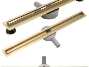 Linjegolvbrunn Neo Slim Pro Guld 50