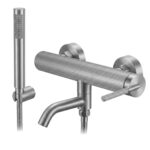 Badkarsblandare Argon Borstad Nickel