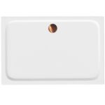 Akrylbrost dusch Belmond vit 90x120 Borstad koppar - Bild 6