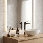 PREMIUM tvättställsblandare Vision titan – hög modell - Bild 9