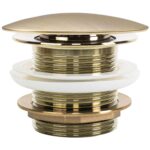 Universell klick-klack badkarspropp borstad guld - Bild 4