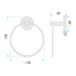 Badrumskrok RING 6610 Modern Borstad Guld - Bild 11
