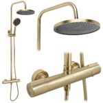 Duschset Avanti Borstad guld
