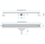 Linjegolvbrunn Neox Slim Pro Svart 60 - Bild 10