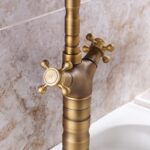 Köks- och tvättställsblandare Rustico Antikguld - Bild 3