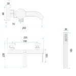 Badkarsblandare SPOT Borstad Nickel - Bild 4