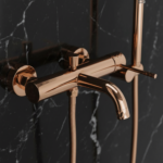 Badkarsblandare Lungo Diamond Kopparfärgad - Bild 5