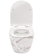 Vägghängd WC-skål Carlos Slim Lava Blank - Bild 3