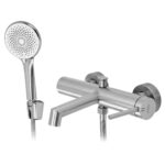Badkarsblandare Foss Borstad Nickel
