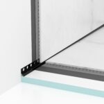 Fallprofil för vägg vänster 120 cm Svart - Bild 2