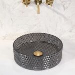 Ovanpåliggande tvättställ Cristal 35 Svart - Bild 3