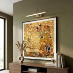 Badrum vägg LED-lampa SWE022-1W 42cm Borstad guld - Bild 3