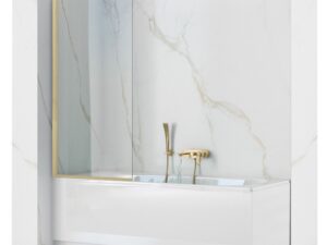 Duschvägg Elegant Guld Borstad 70