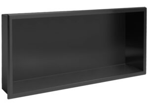 NISCHHYLLA FÖR BADRUM 30x60 svart matt