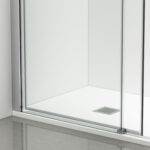 Duschdörr skjutbar Porta - Krom 110 cm - Bild 3