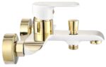 Badkarsblandare BLOOM vit guld - Bild 3