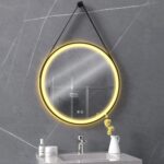 RUNT LED-SPEGEL HÄNGANDE I REM 70 cm 104 - Bild 8